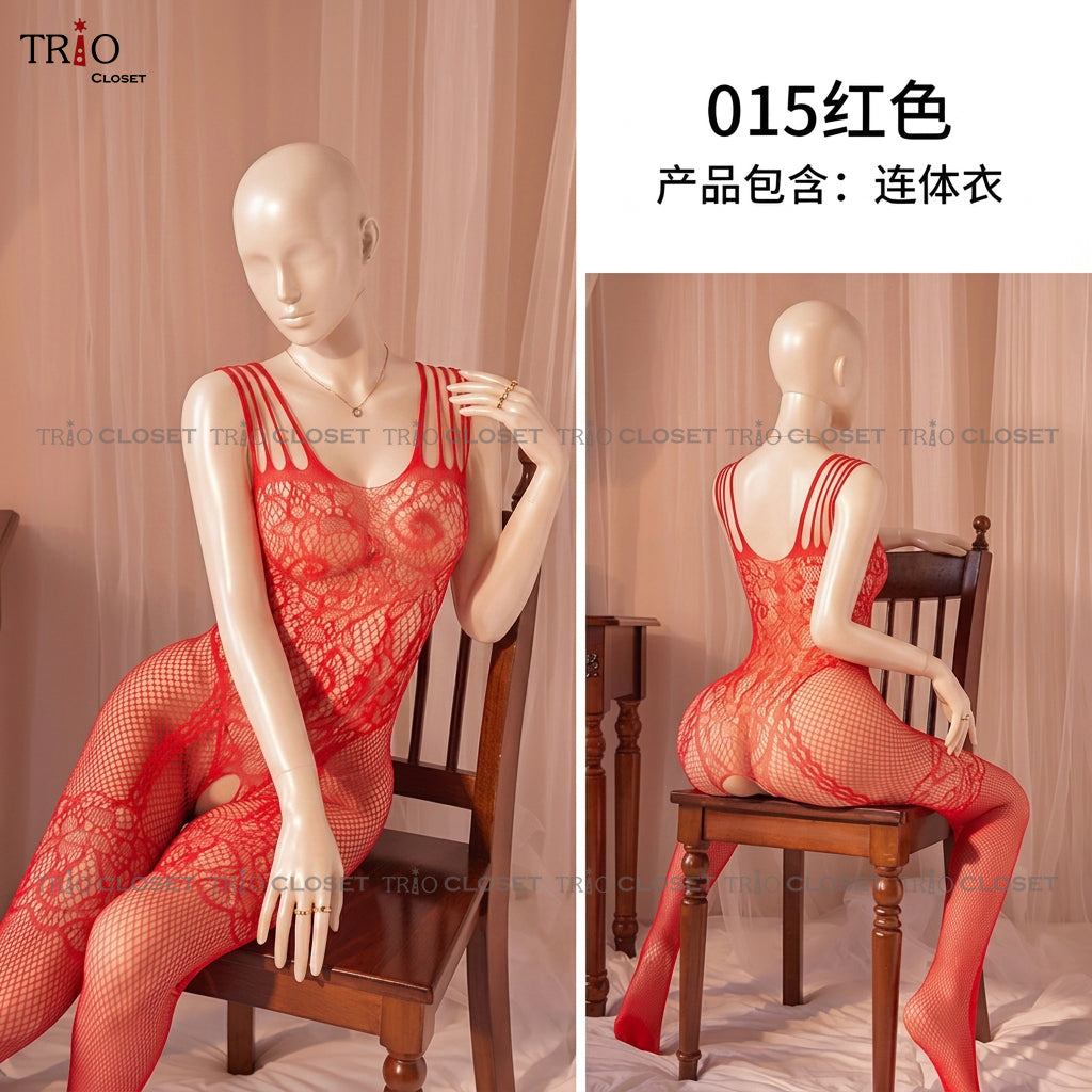 Soft Body Stocking 015 Red