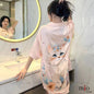 Half Sleeve Ice Silk Long Shirt 10