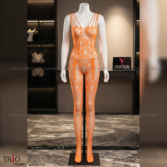 Soft Body Stocking 015 Orange