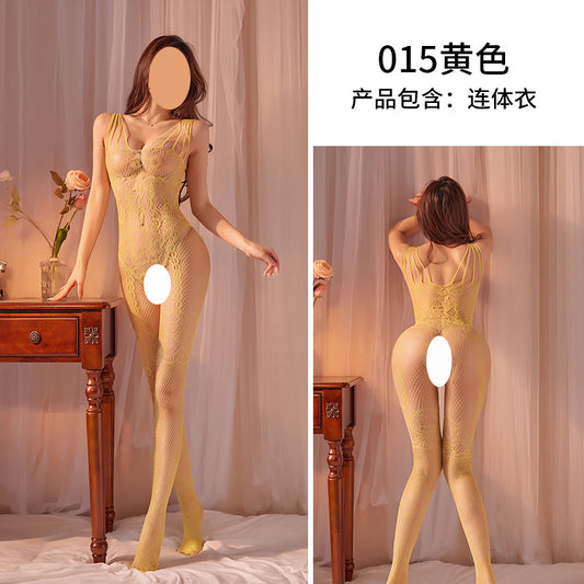 Soft Body Stocking 015 Yellow