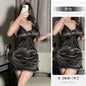 Silk Night Dress Black