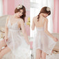 Soft Net Night Dress White