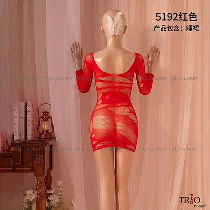 Soft Body Stocking 5192 Red