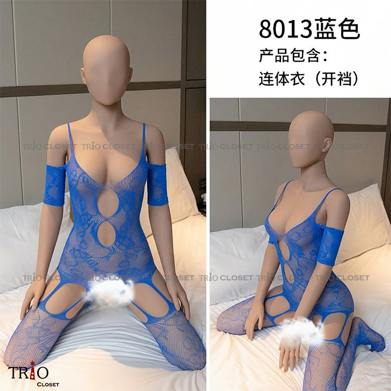 Soft Body Stocking 8013 Blue