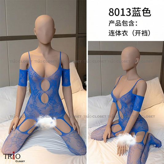 Soft Body Stocking 8013 Blue