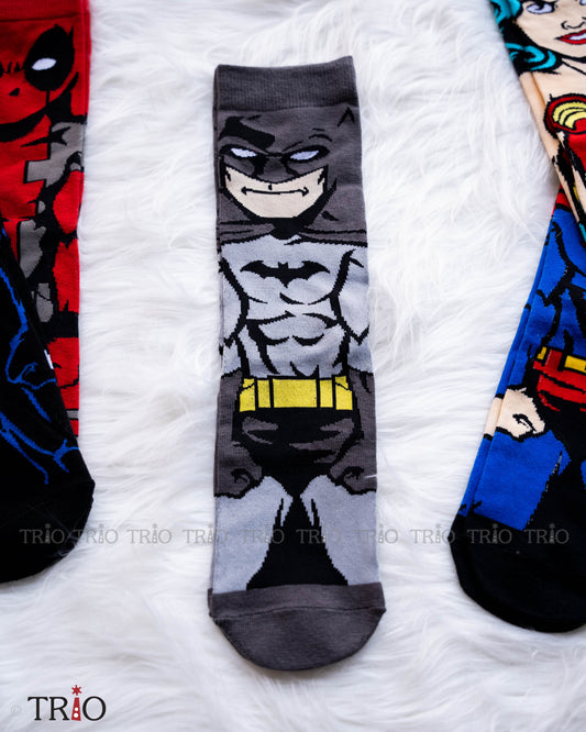 Batman Theme Adult Socks