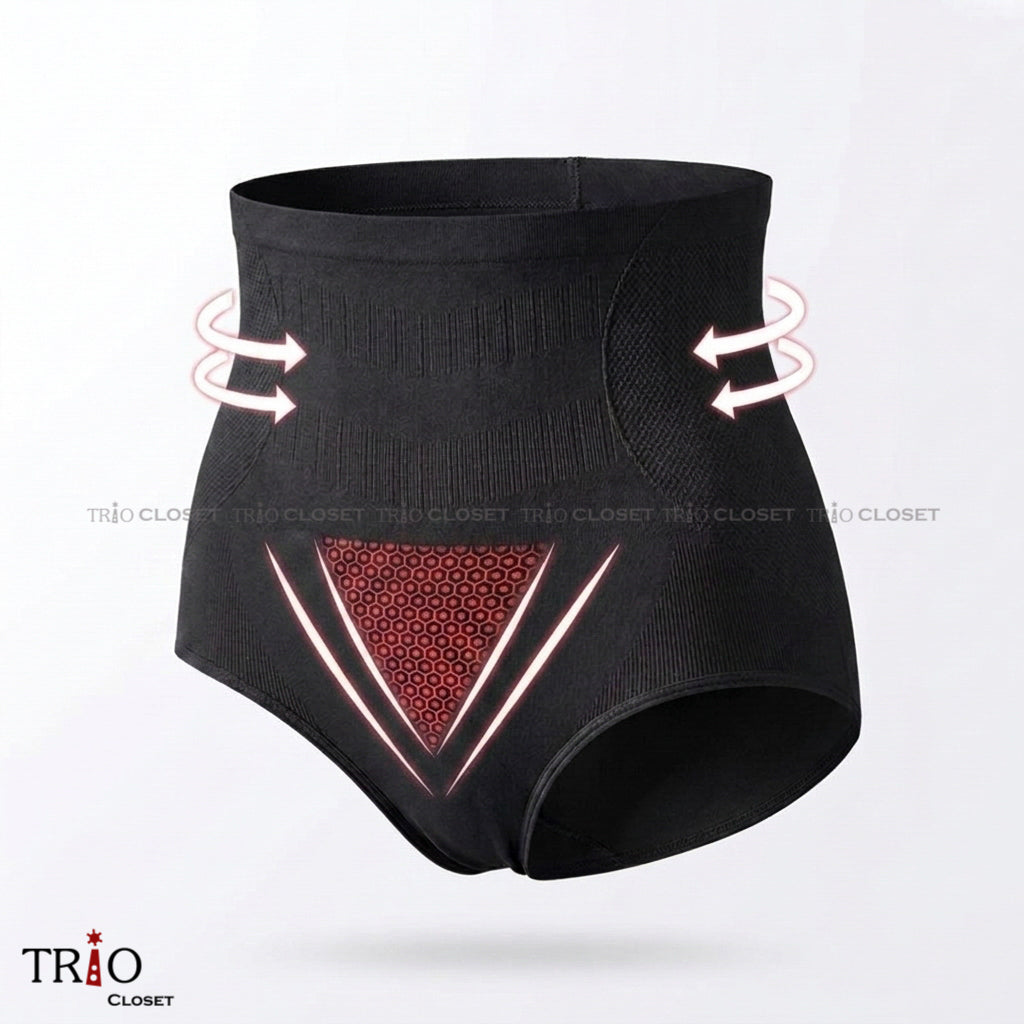Honeycomb High-Waist 3D Underwear