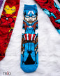 Captain America Theme Adult Socks