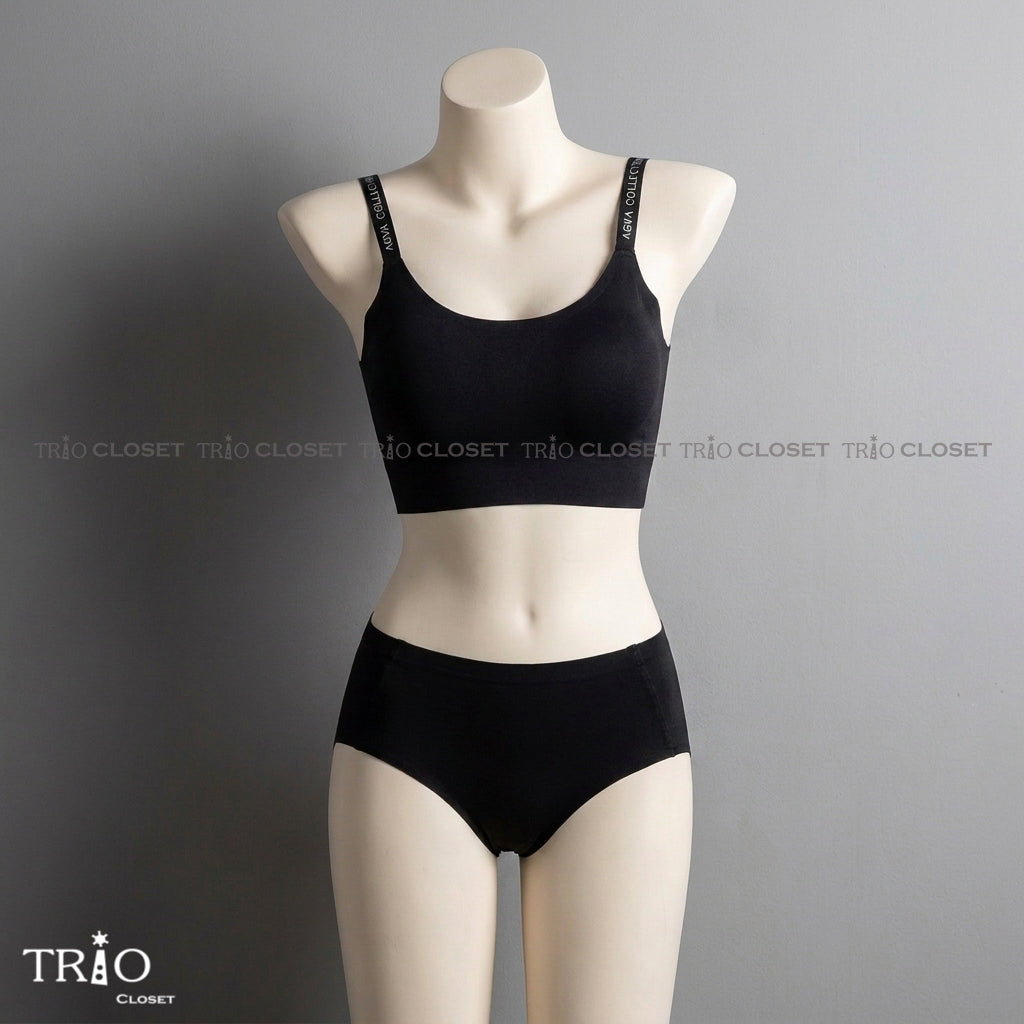 Seamless Soft Padded Bra Set