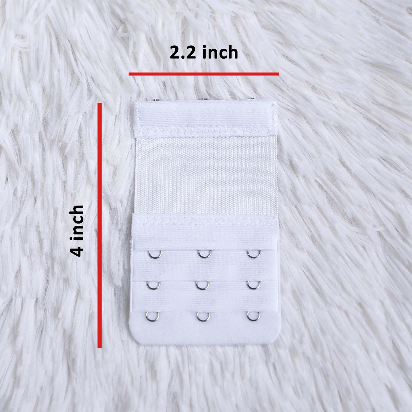 3 Hooks Bra Strap Extender Set - B (2.2 inch wide)