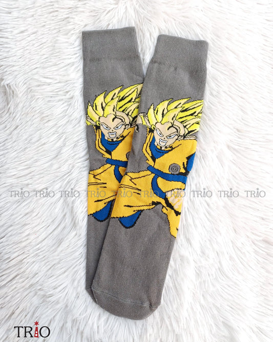 Goku Grey Theme Adult Socks