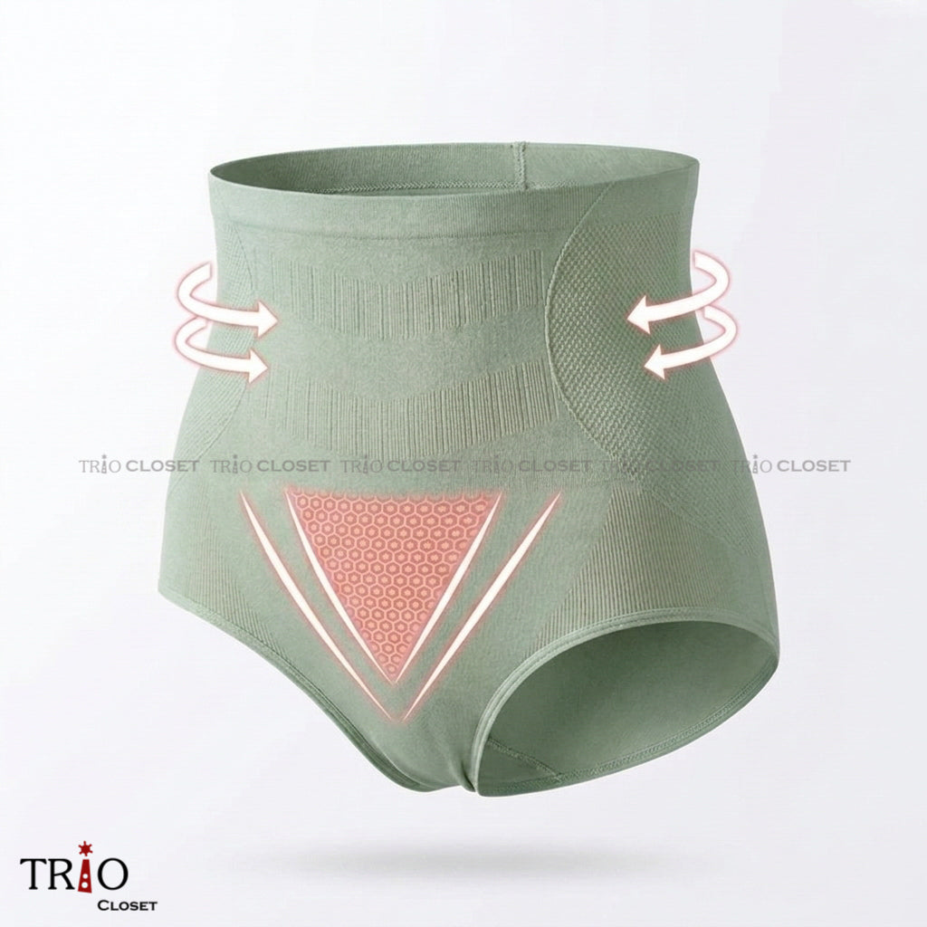 Honeycomb High-Waist 3D Underwear