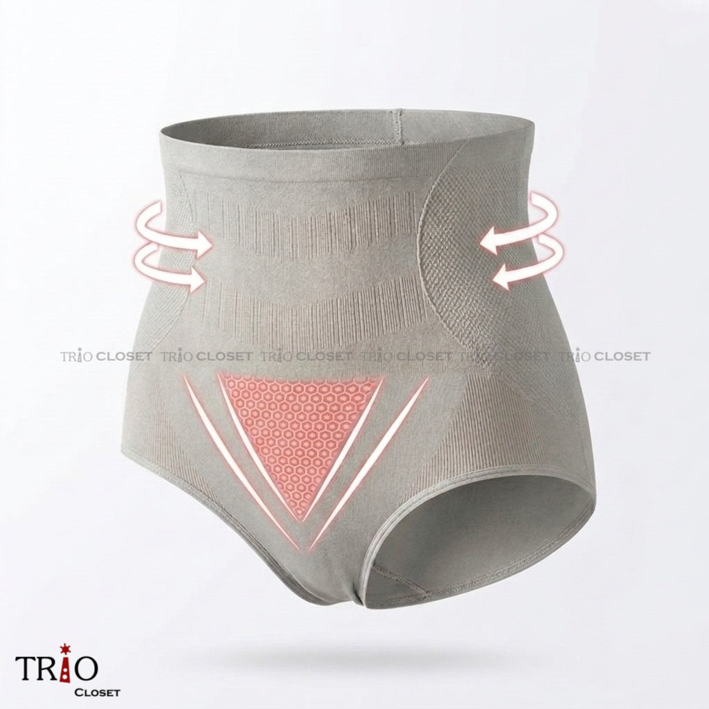 Honeycomb High-Waist 3D Underwear