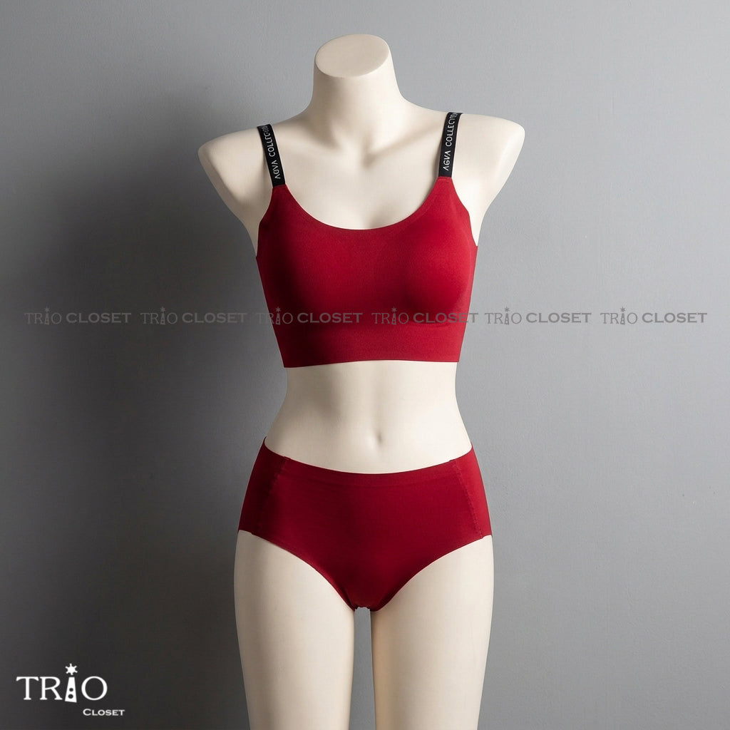 Seamless Soft Padded Bra Set