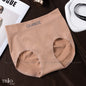 High-Waist Cotton Nylon Mesh Underwear