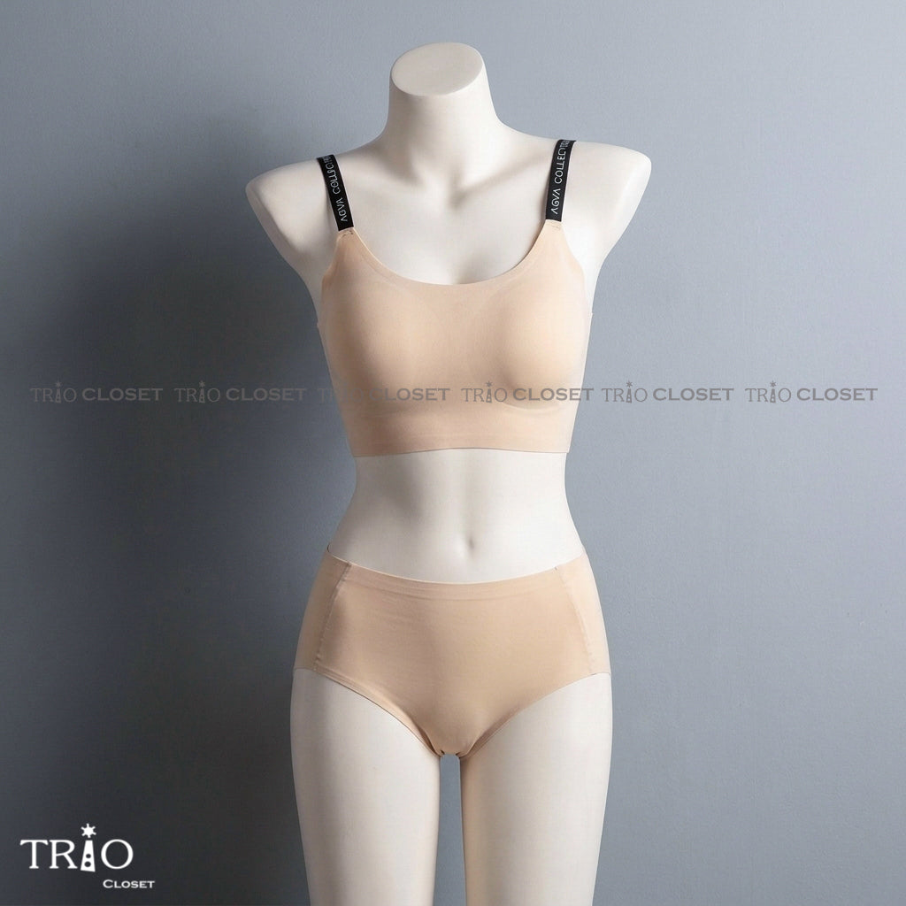 Seamless Soft Padded Bra Set