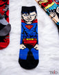 Super Man Theme Adult Socks