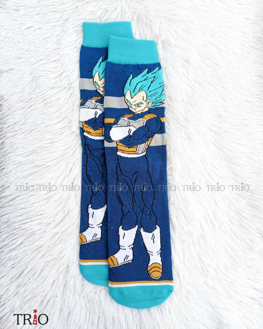 Vegeta Blue Theme Adult Socks