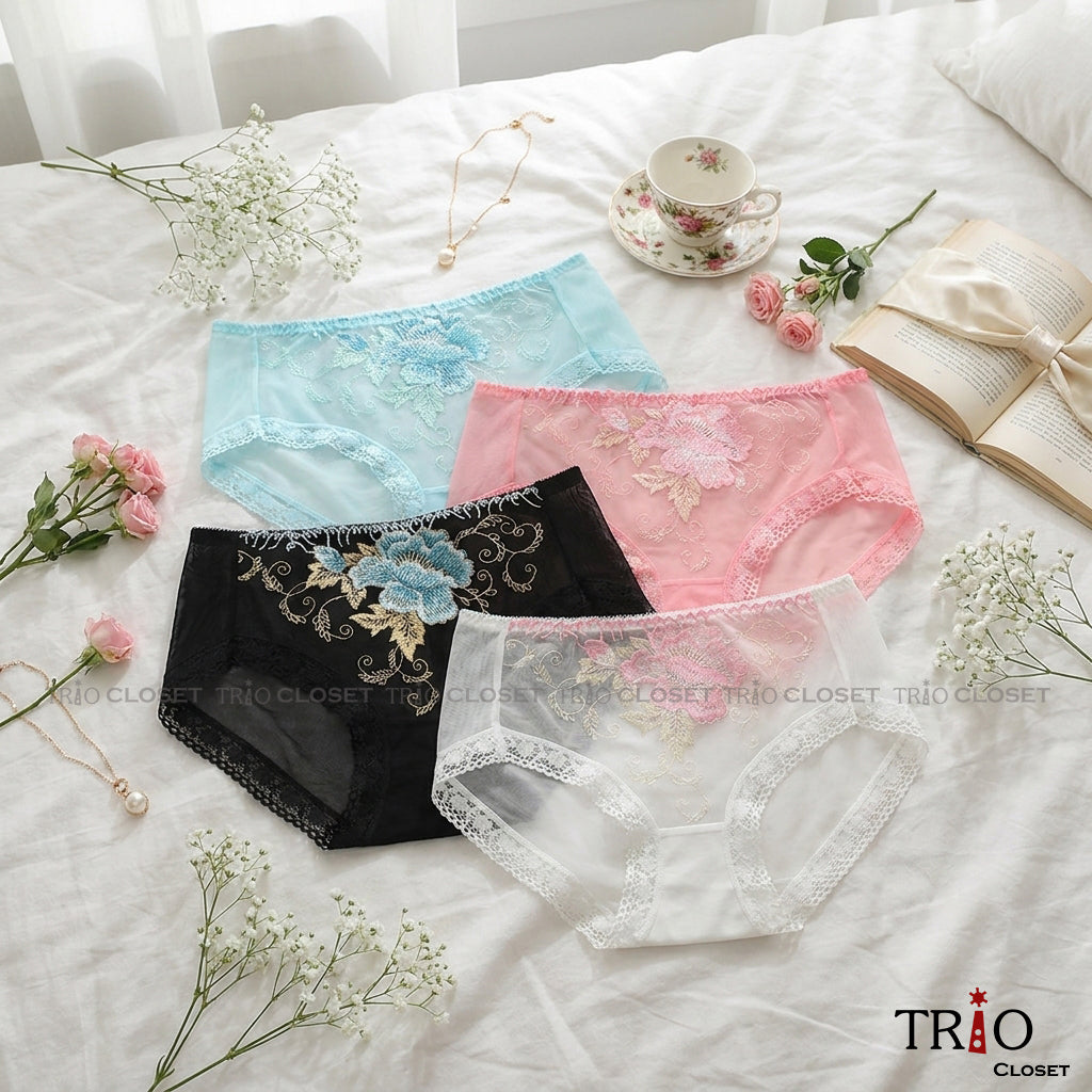 Premium Embroidered Super Soft Lace Underwear