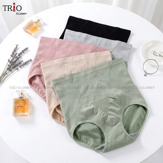 Honeycomb High-Waist 3D Underwear